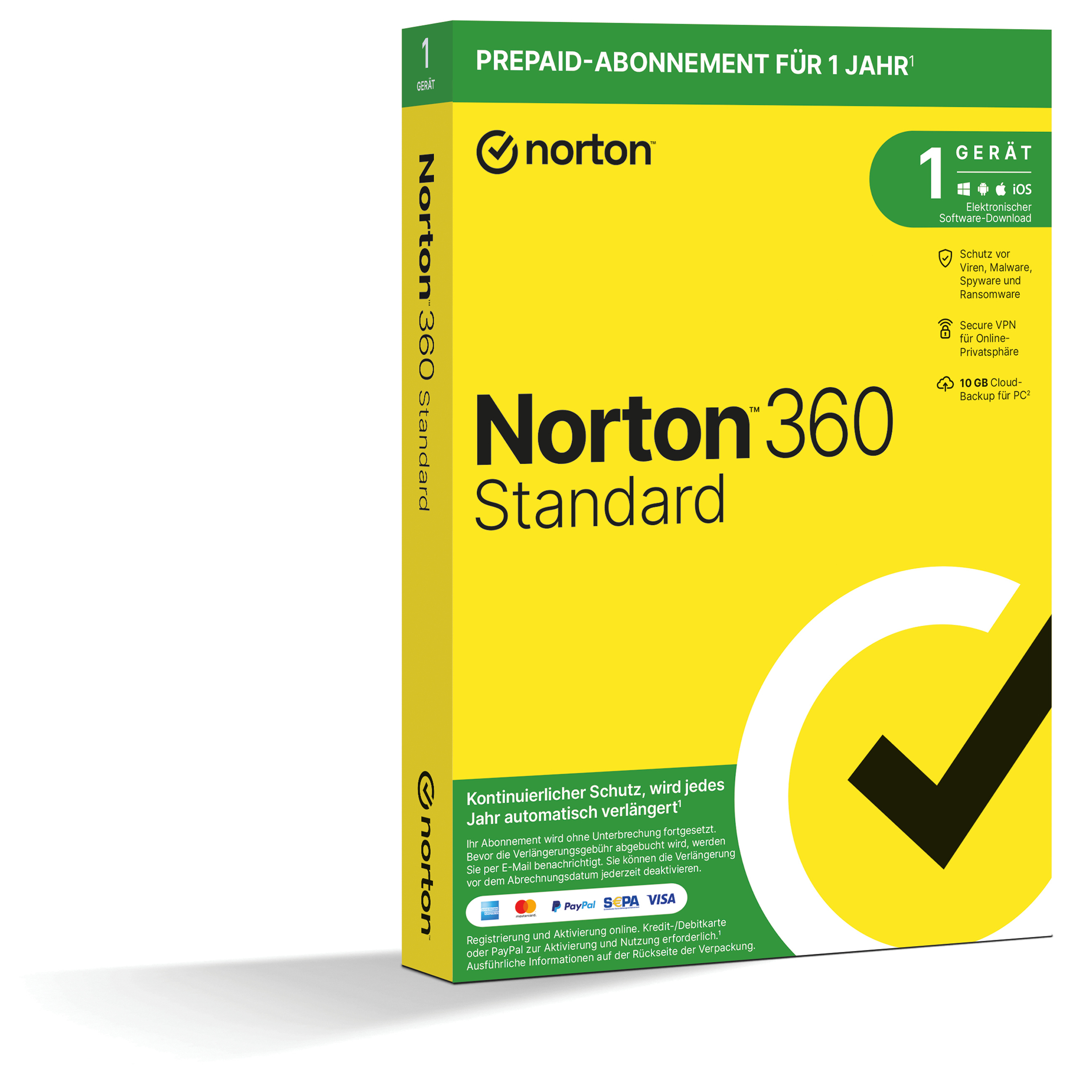 Norton 360 Standard - Internet Security Software - Neu