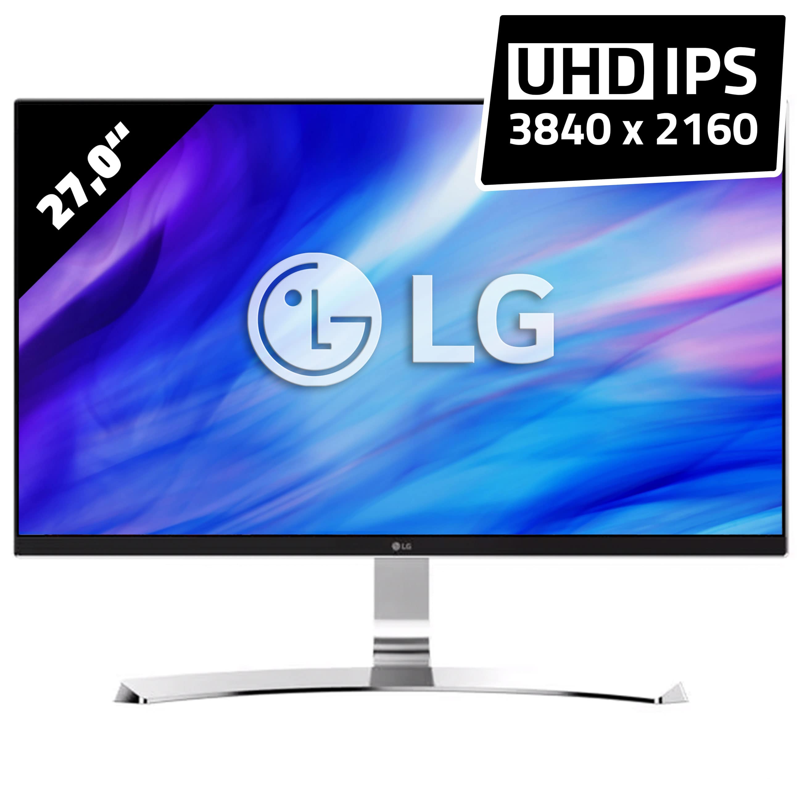 LG 27UD68P-B - 3840 x 2160 - 4K UHD | 27,0 Zoll - 5 ms - Schwarz/Silber