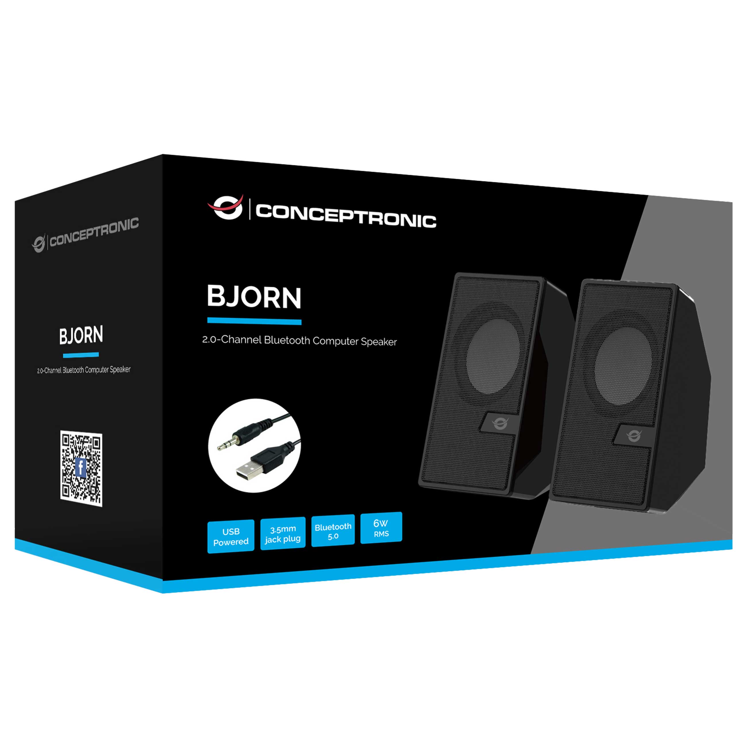 Conceptronic BJORN02B - PC Lautsprecher mit BluetoothNeuware -