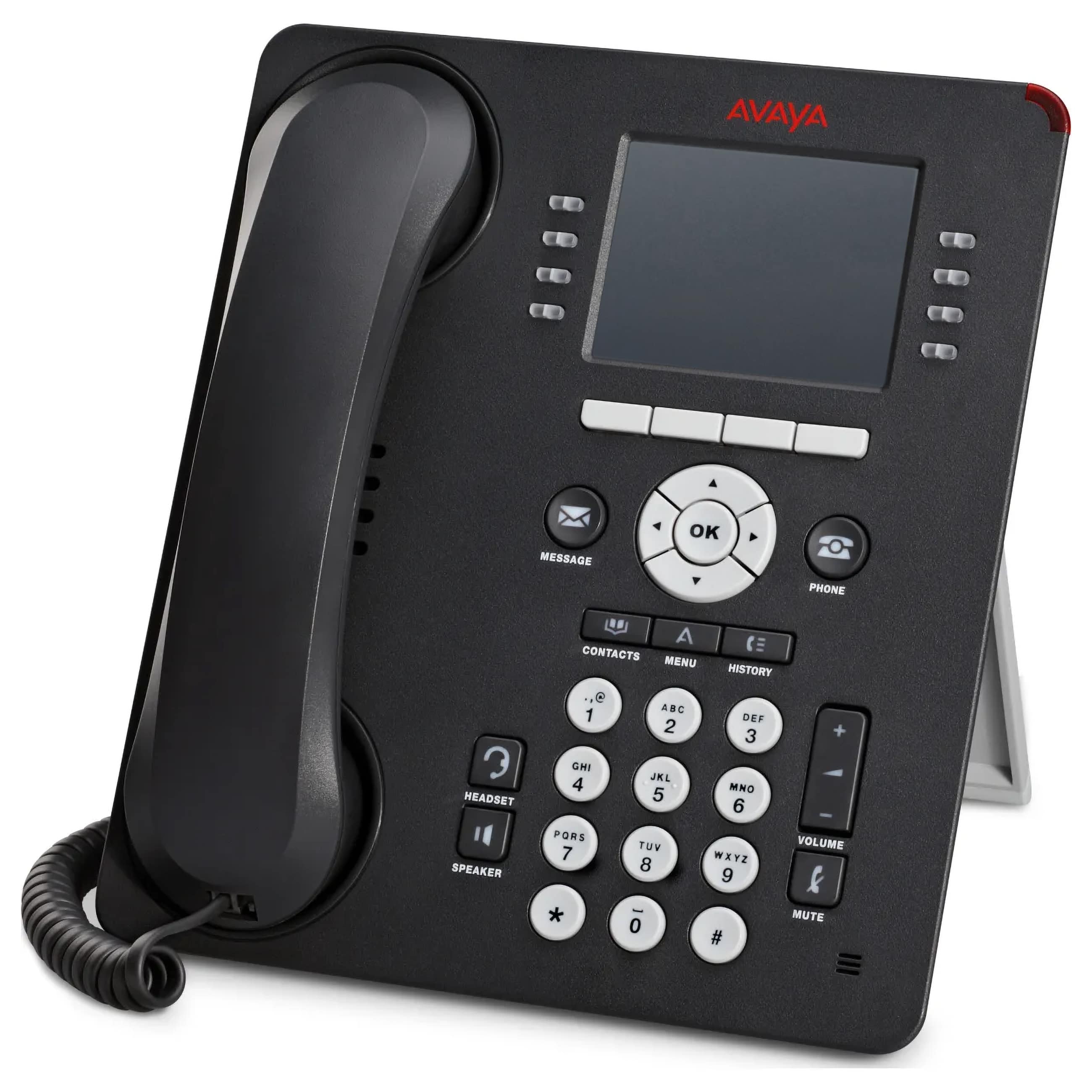 AVAYA 9611G Gigabit 700480593 - IP-Telefon  - Schwarz - Gebraucht