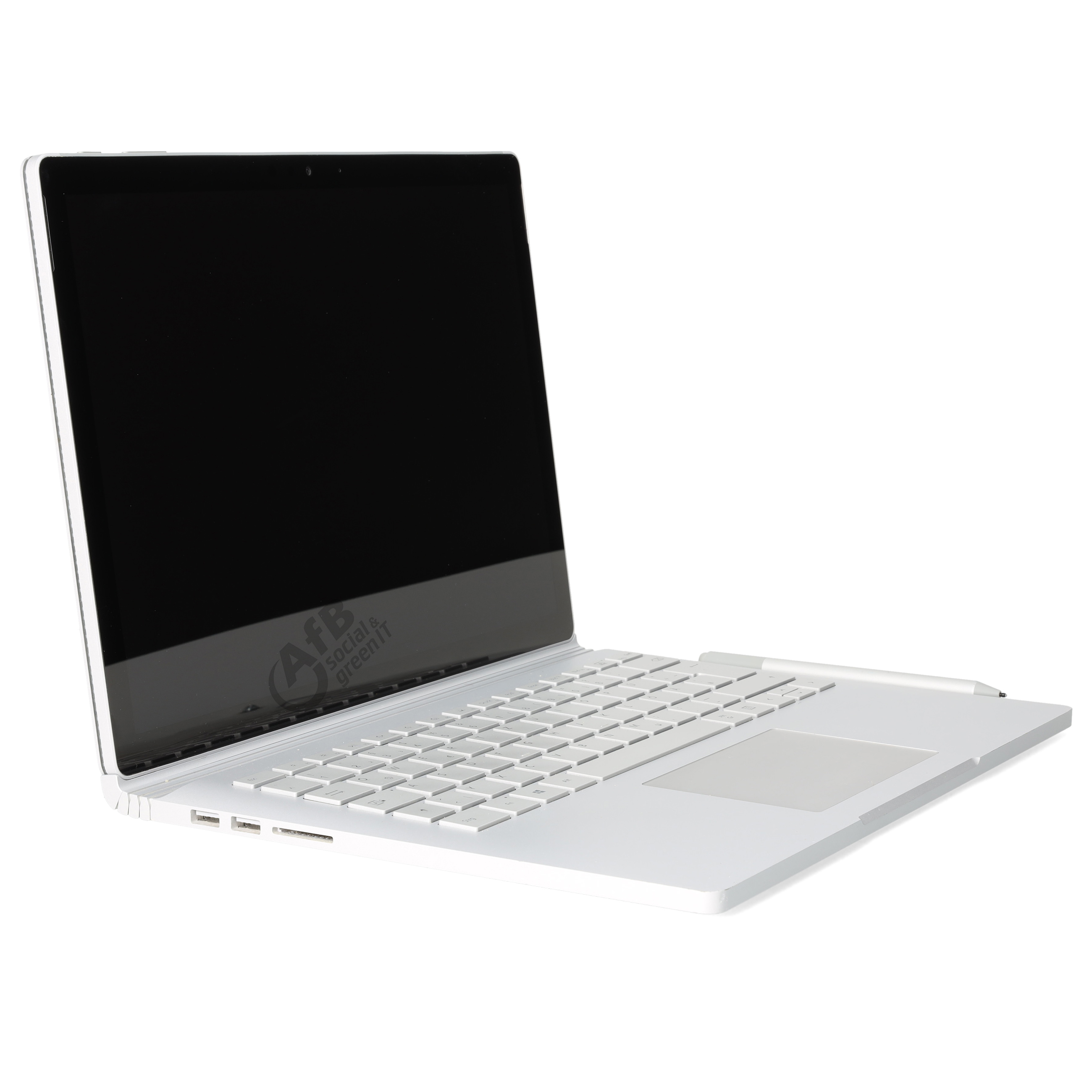 Microsoft Surface Book 

 - 13,5 Zoll - Intel Core i7 6600U @ 2,6 GHz - 8 GB DDR4 - 250 GB SSD - GeForce 940MX - 3000 x 2000 - Touchscreen - Windows 10 Professional