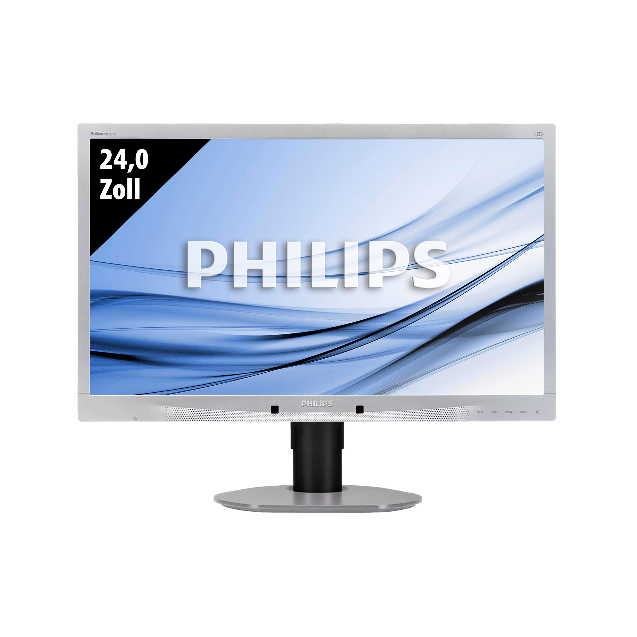 Philips Brilliance 241B4LPYCS - 1920 x 1080 - FHD - 24,0 Zoll - 5 ms - Silber