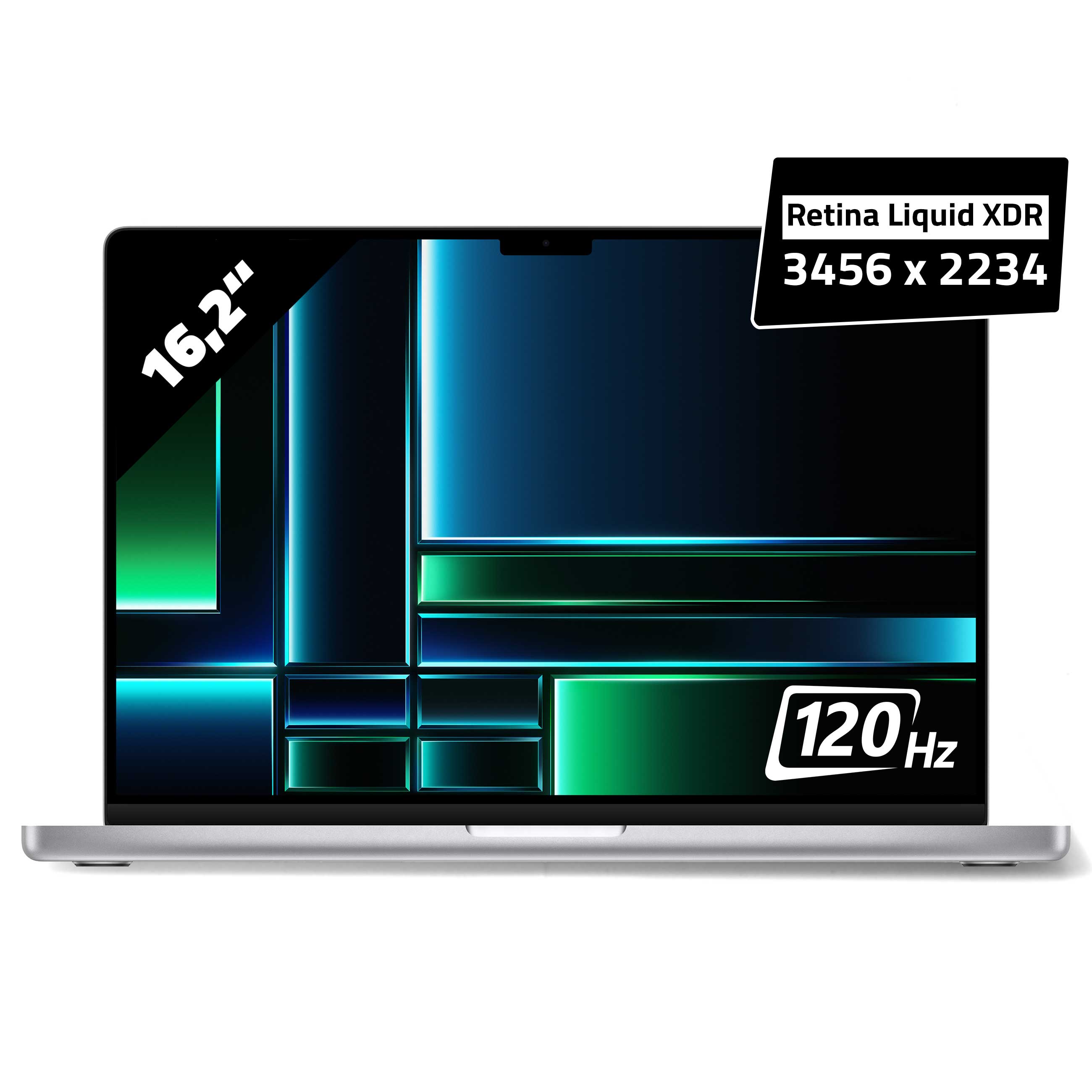 0194253298076 - MacBook Pro 162 (Liquid Retina XDR Display) 35 GHz M2 Pro Chip (12-Core CPU 19-Core GPU) 16 GB RAM 512 GB SSD [Early 2023] silber